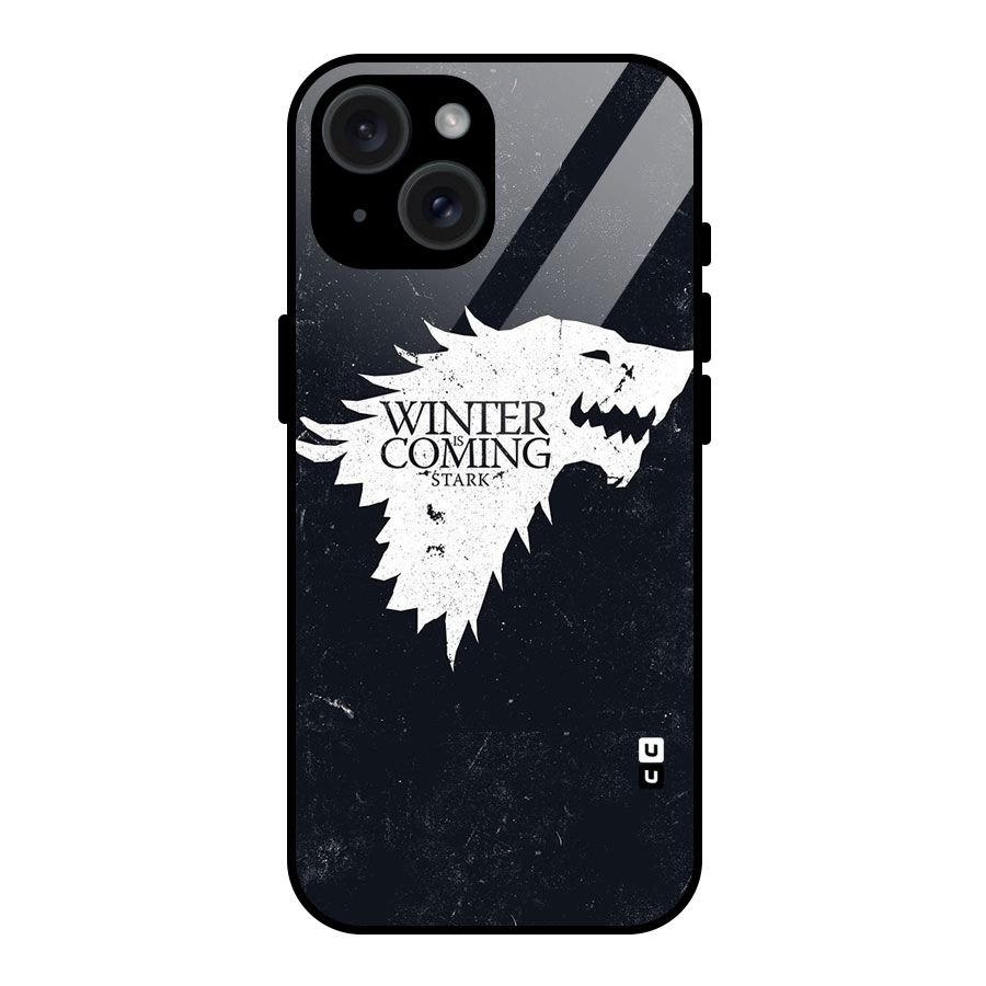 Winter is Coming Stark Glass Back Case for iPhone 15