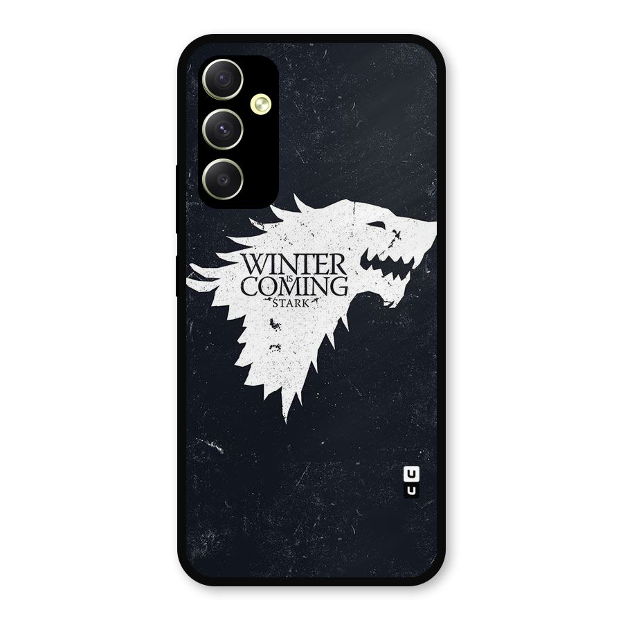 Winter is Coming Stark Metal Back Case for Galaxy A34
