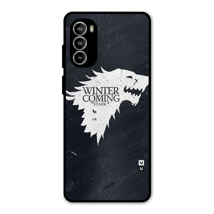 Winter is Coming Stark Metal Back Case for Moto G82