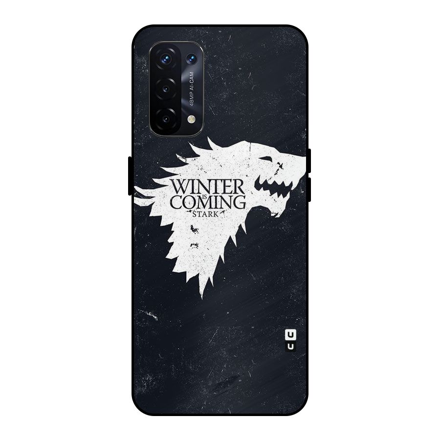 Winter is Coming Stark Metal Back Case for Oppo A74 5G