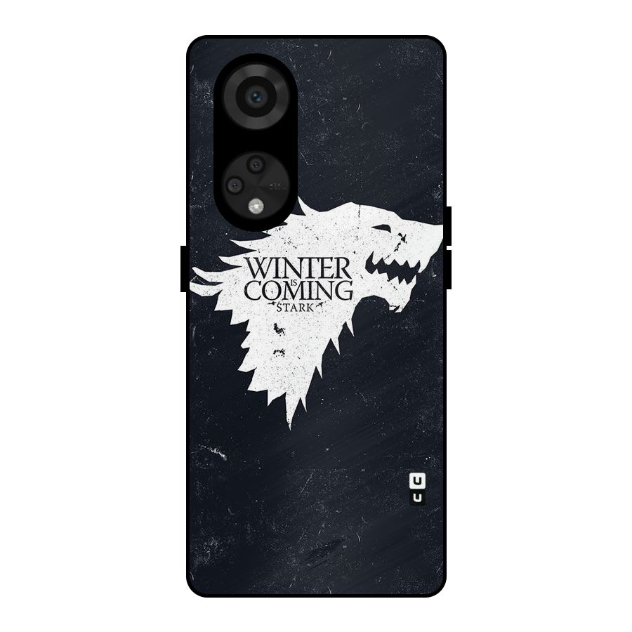Winter is Coming Stark Metal Back Case for Reno8 T 5G