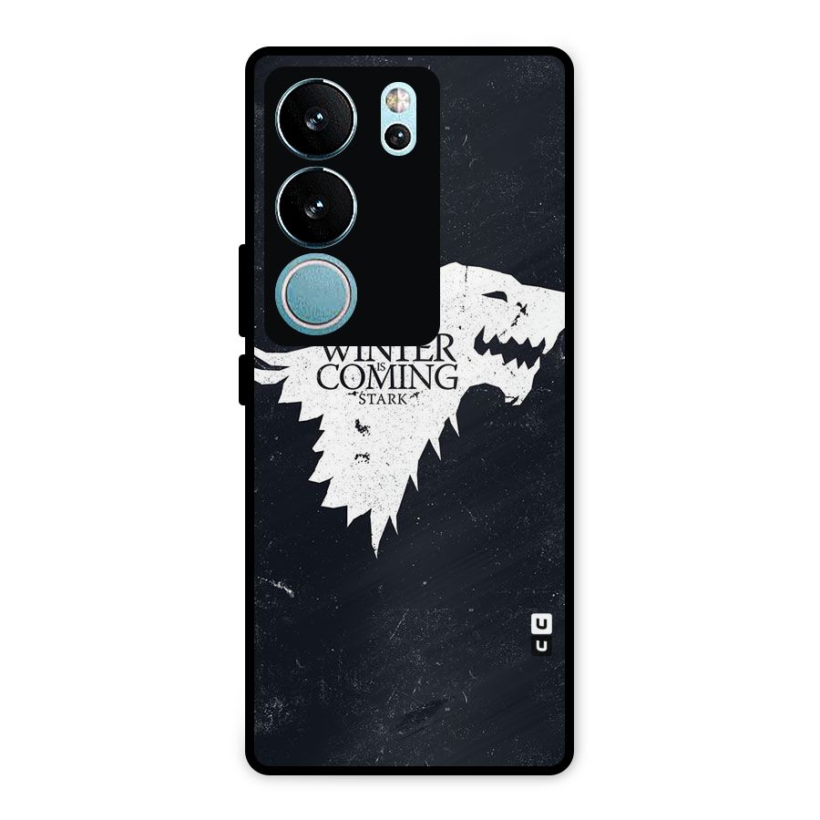 Winter is Coming Stark Metal Back Case for Vivo V29 Pro