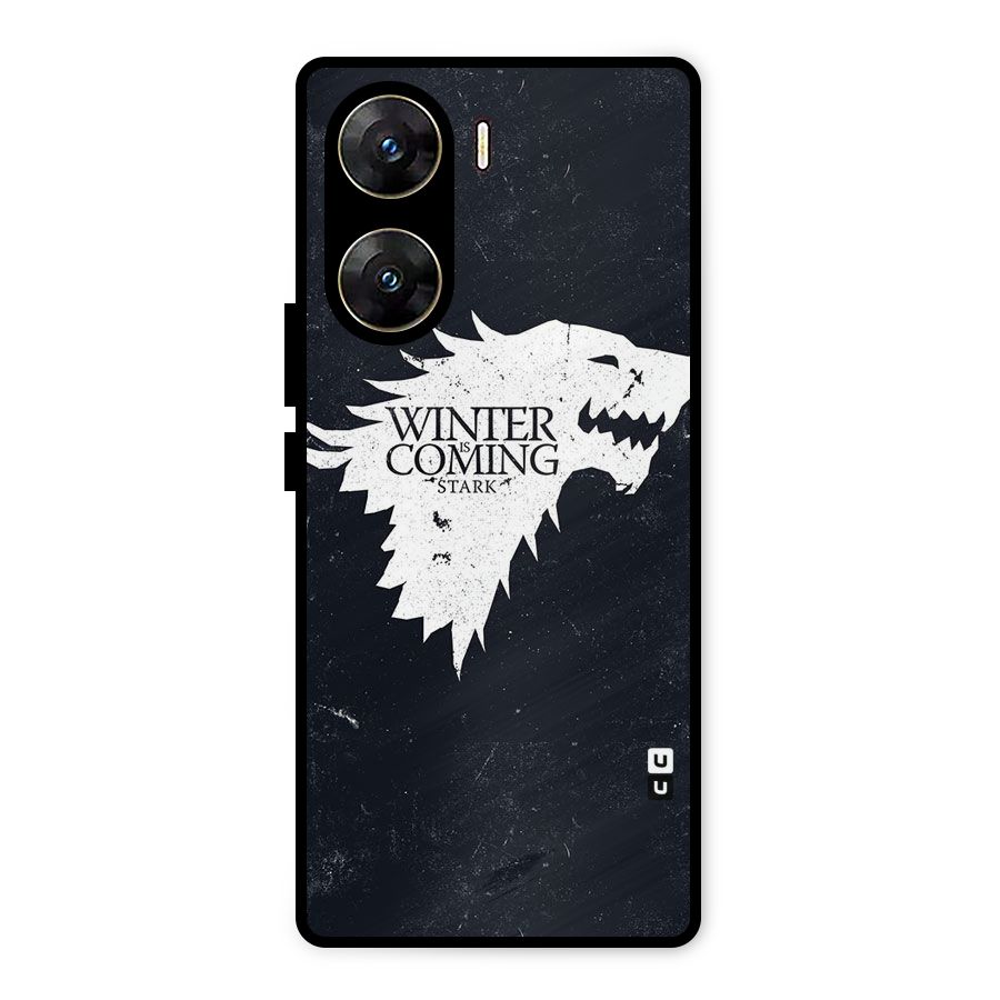 Winter is Coming Stark Metal Back Case for Vivo V29e
