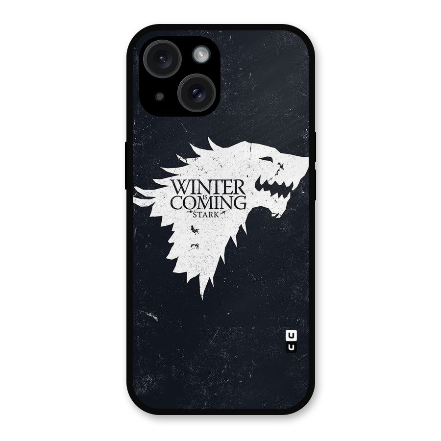 Winter is Coming Stark Metal Back Case for iPhone 15