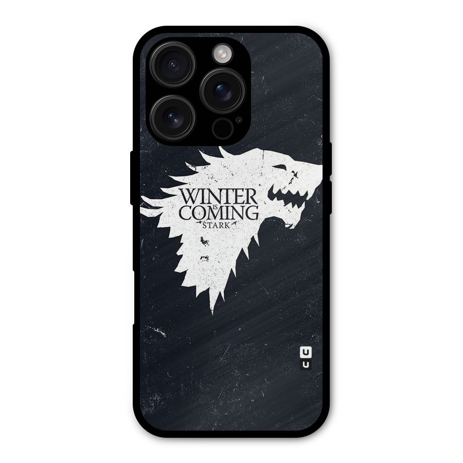 Winter is Coming Stark Metal Back Case for iPhone 16 Pro