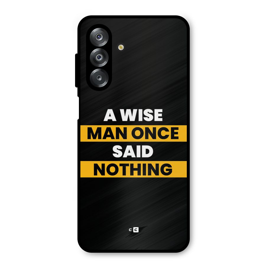 Wise Man Metal Back Case for Galaxy A26