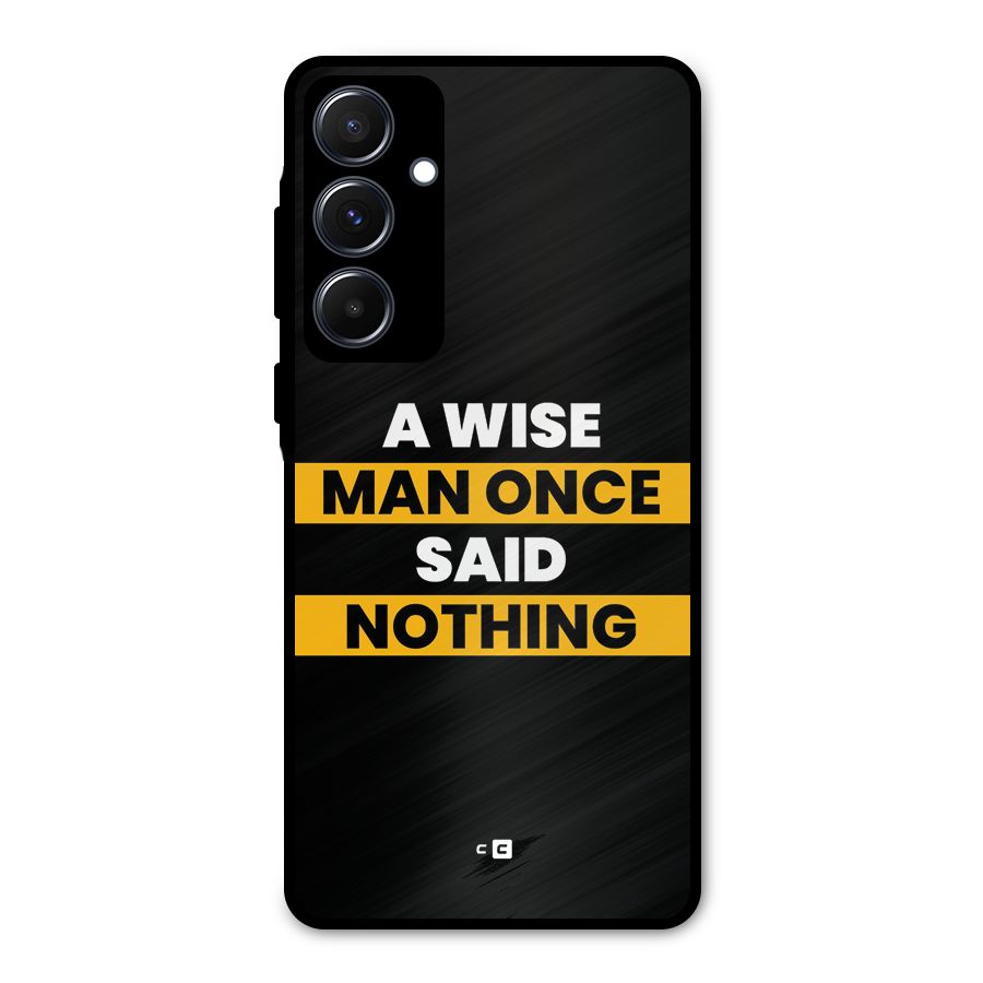 Wise Man Metal Back Case for Galaxy A55