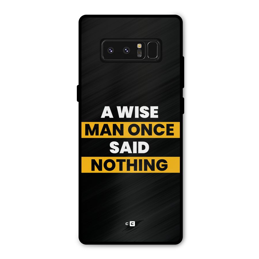 Wise Man Metal Back Case for Galaxy Note 8