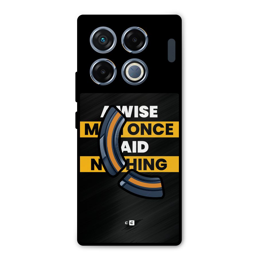 Wise Man Metal Back Case for Infinix GT 20 Pro