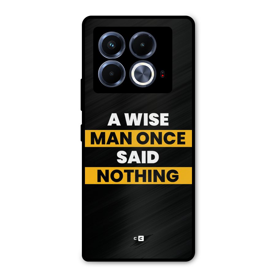 Wise Man Metal Back Case for Infinix Note 40 5G