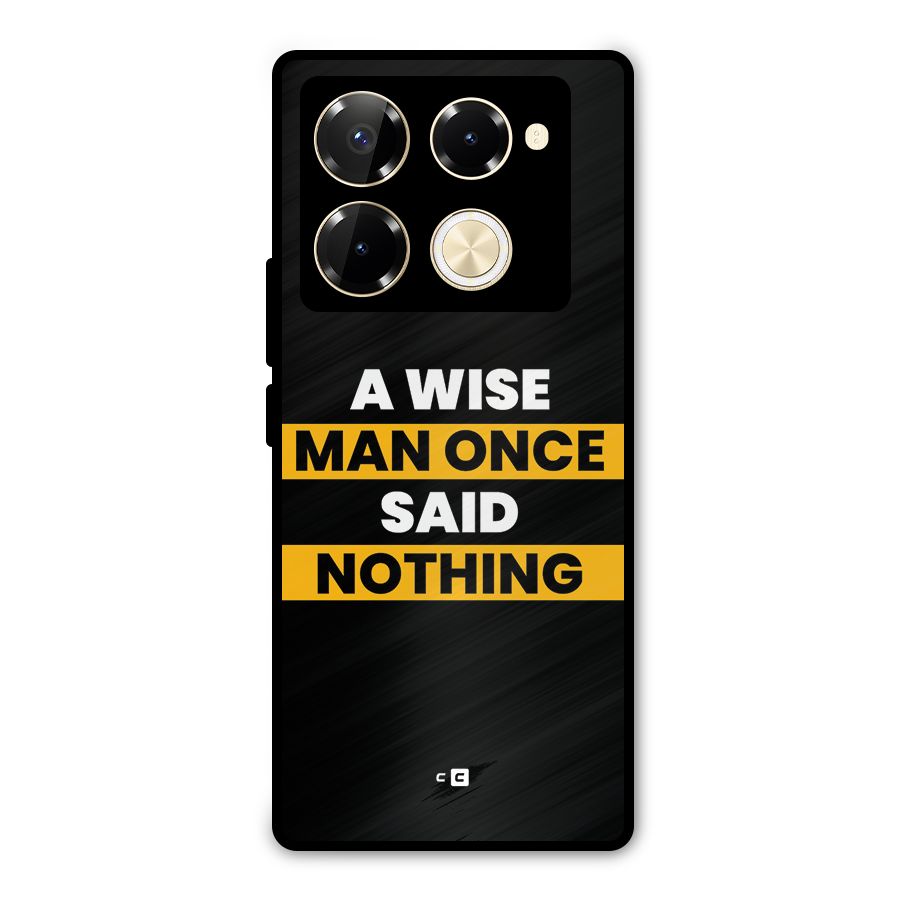 Wise Man Metal Back Case for Infinix Note 40 Pro