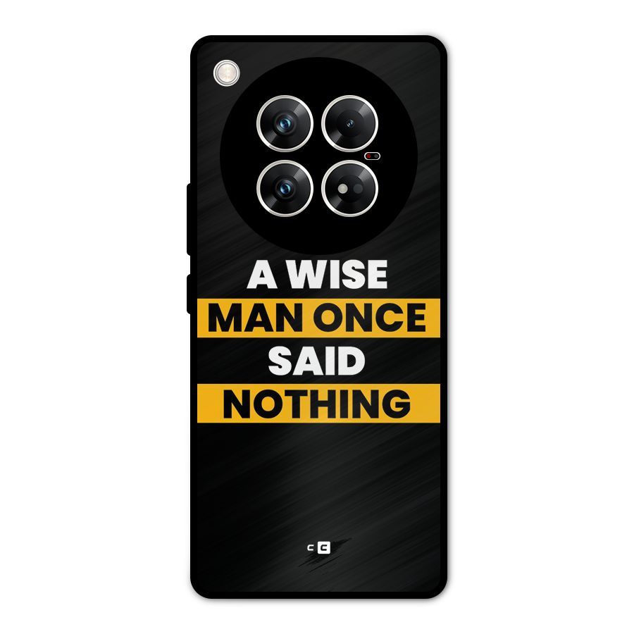 Wise Man Metal Back Case for Infinix Zero 40 5G