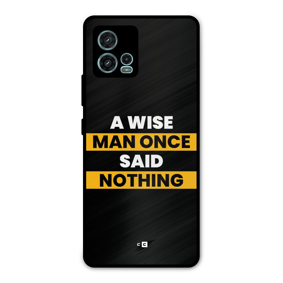 Wise Man Metal Back Case for Moto G72