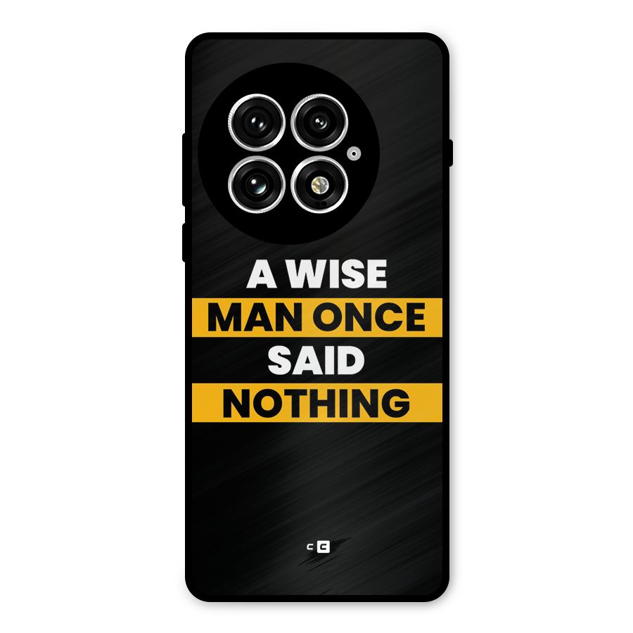 Wise Man Metal Back Case for OnePlus 13
