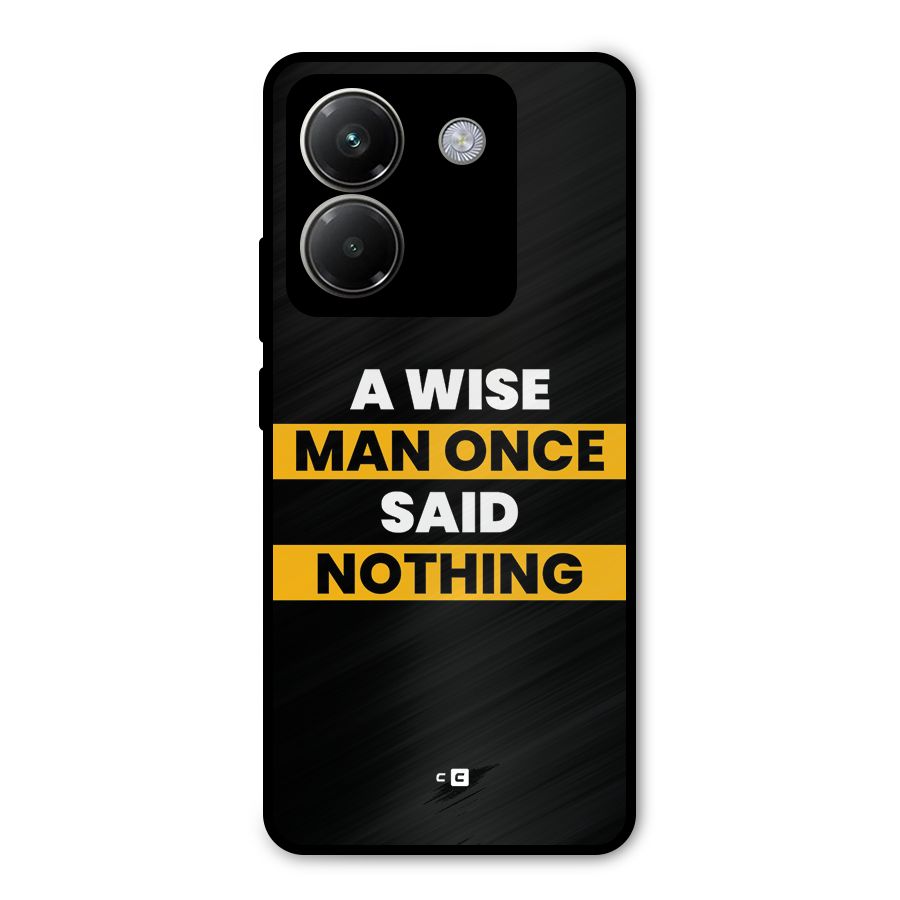 Wise Man Metal Back Case for Poco M7 Pro 5G