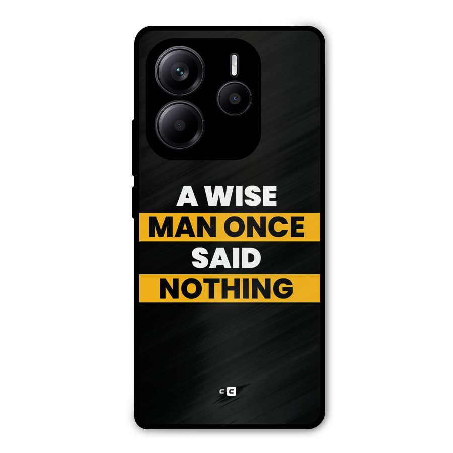 Wise Man Metal Back Case for Redmi Note 14 5G