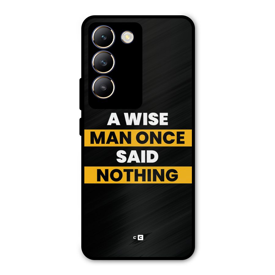 Wise Man Metal Back Case for Vivo T3 5G