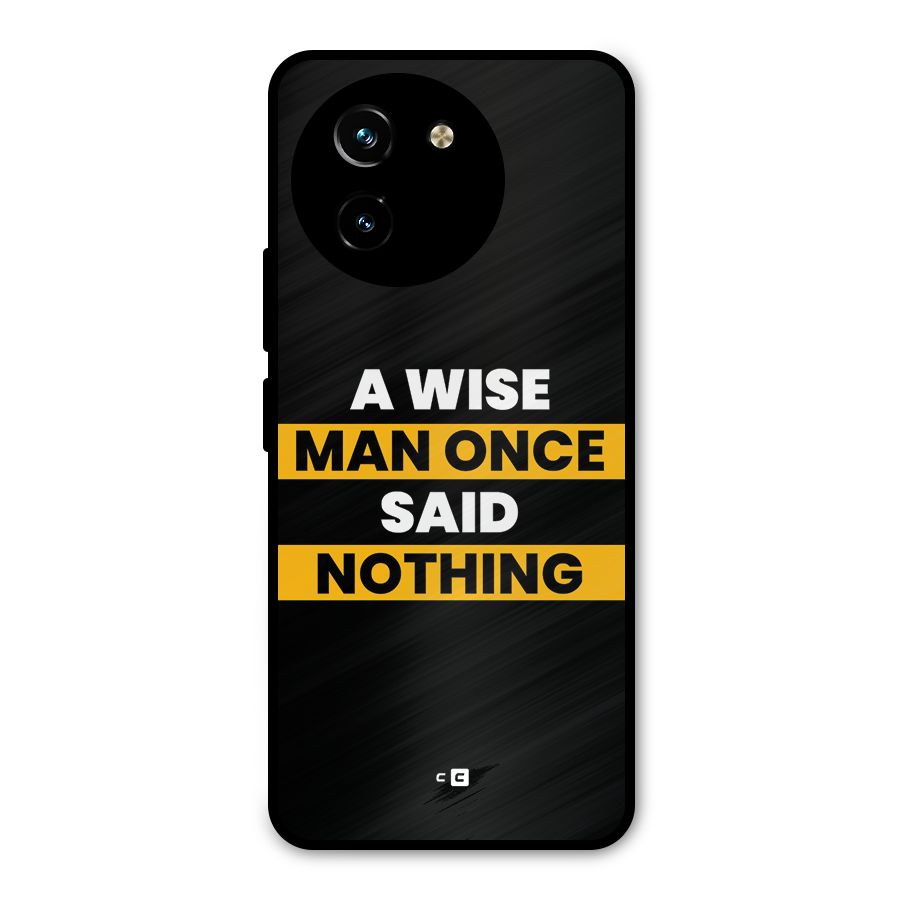 Wise Man Metal Back Case for Vivo T3x