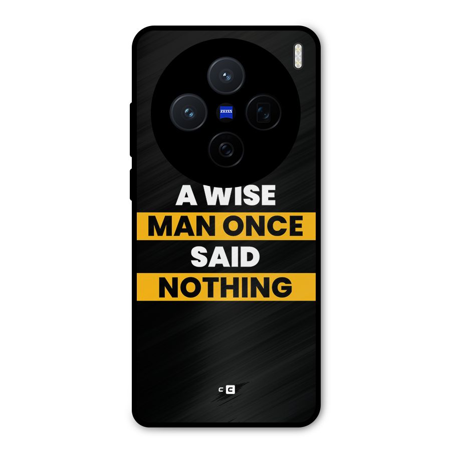 Wise Man Metal Back Case for Vivo X200