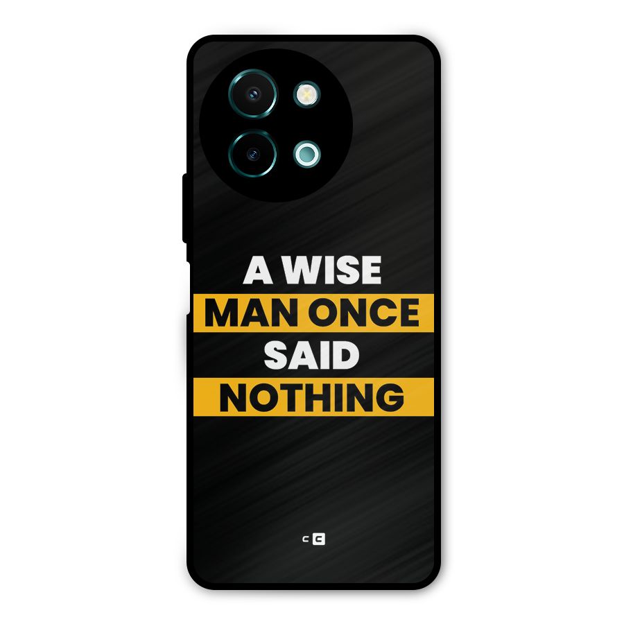 Wise Man Metal Back Case for Vivo Y58
