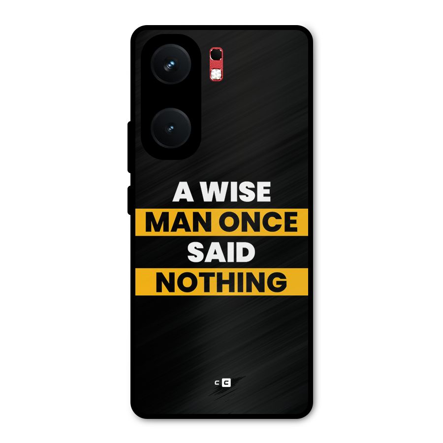 Wise Man Metal Back Case for iQOO Neo 9 Pro