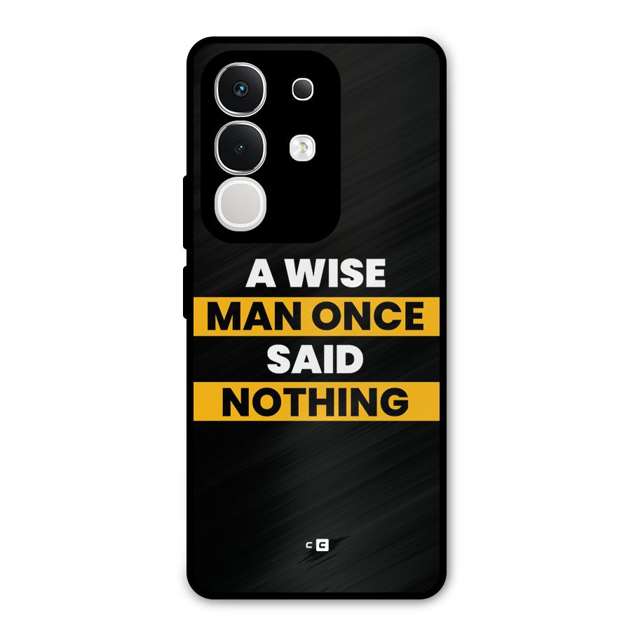 Wise Man Metal Back Case for iQOO Z10x