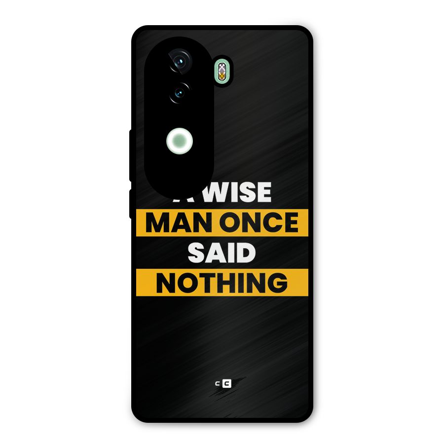 Wise Man Metal Back Case for iQOO Z9s
