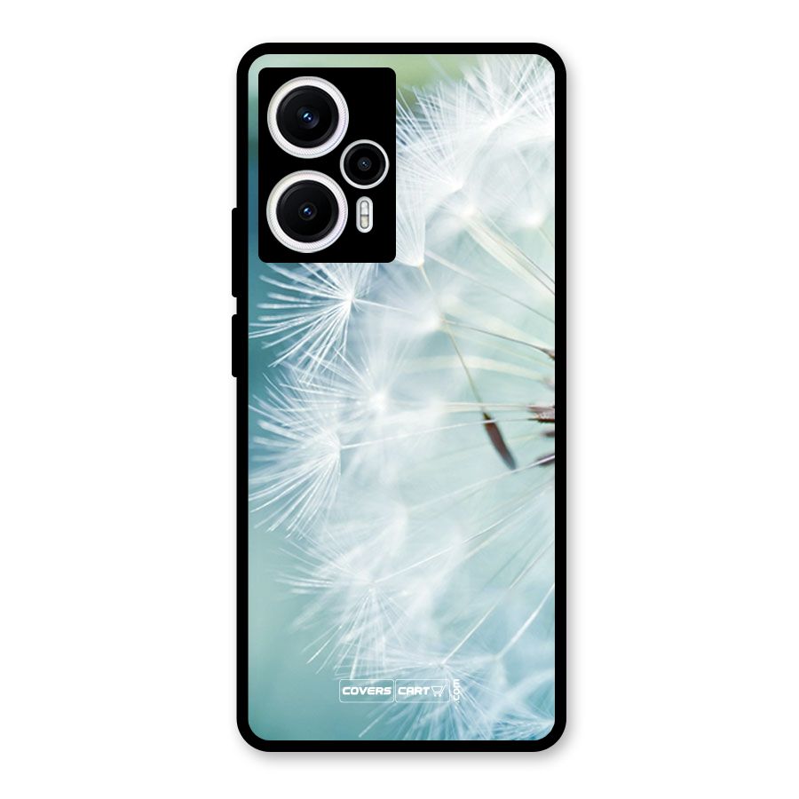 Wish Floral Glass Back Case for Poco F5