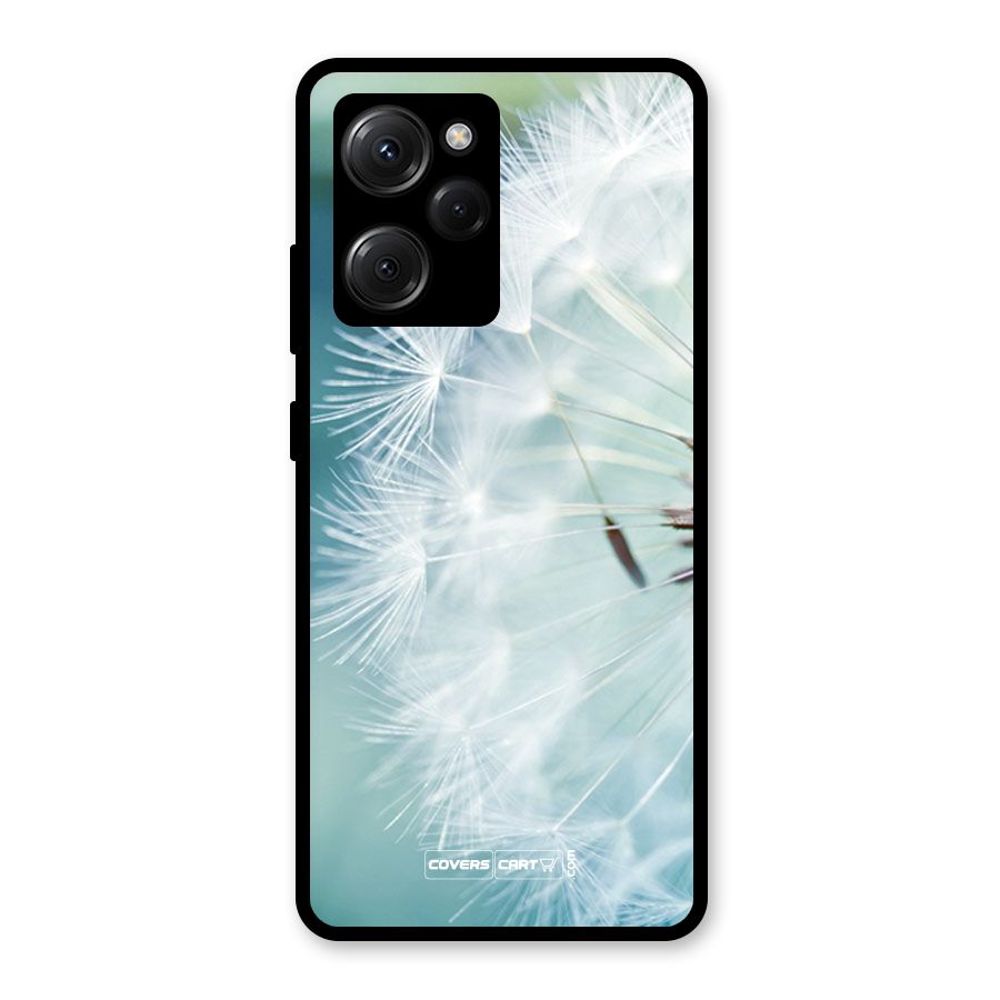 Wish Floral Glass Back Case for Poco X5 Pro