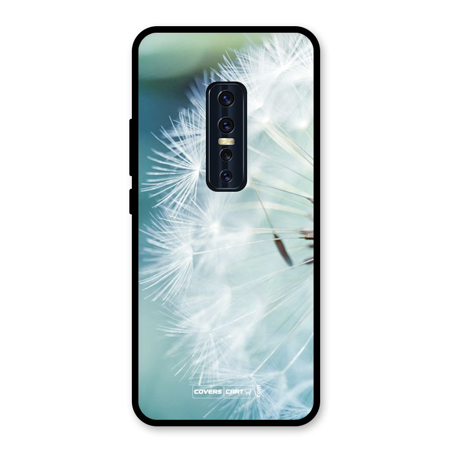 Wish Floral Glass Back Case for Vivo V17 Pro