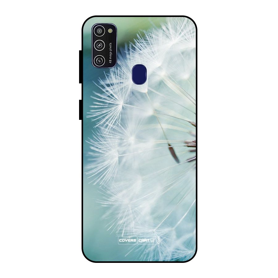 Wish Floral Metal Back Case for Galaxy M21
