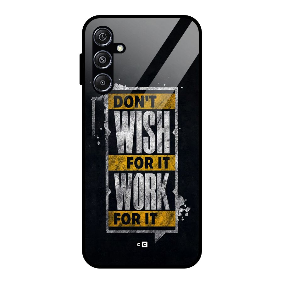 Wish Work Glass Back Case for Galaxy M34 5G