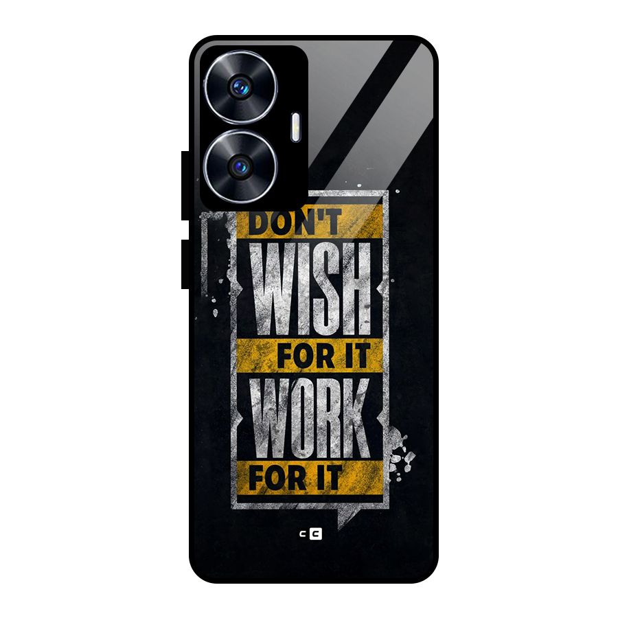 Wish Work Glass Back Case for realme C55