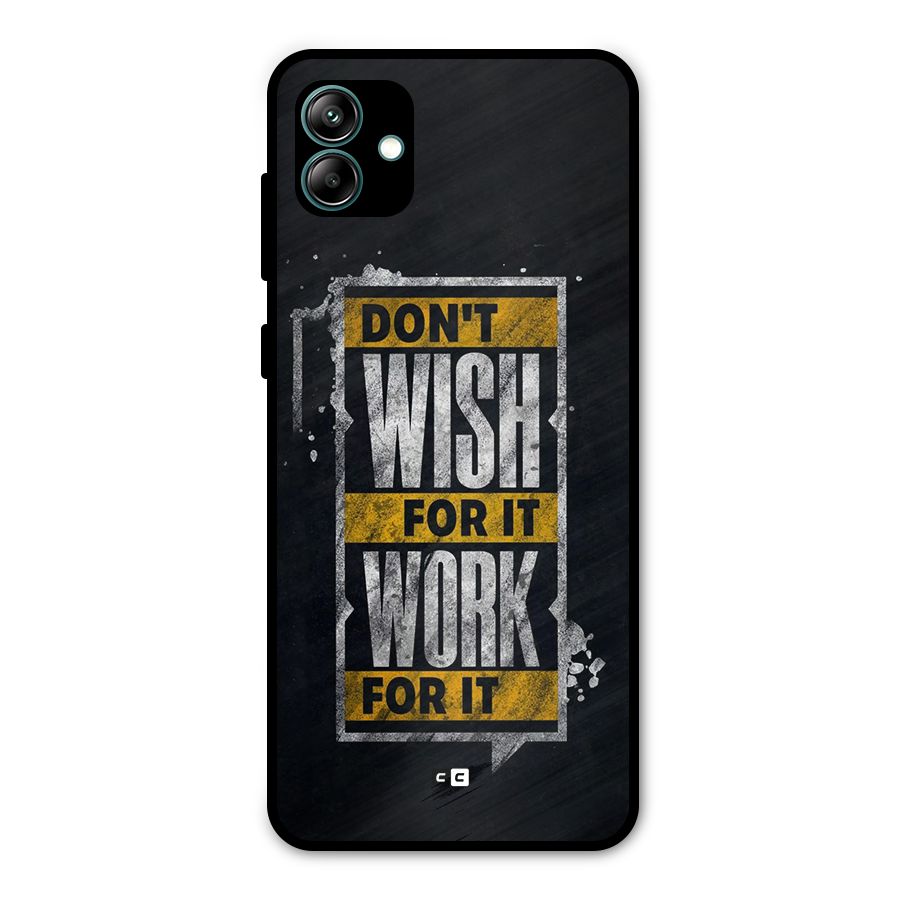 Wish Work Metal Back Case for Galaxy A04