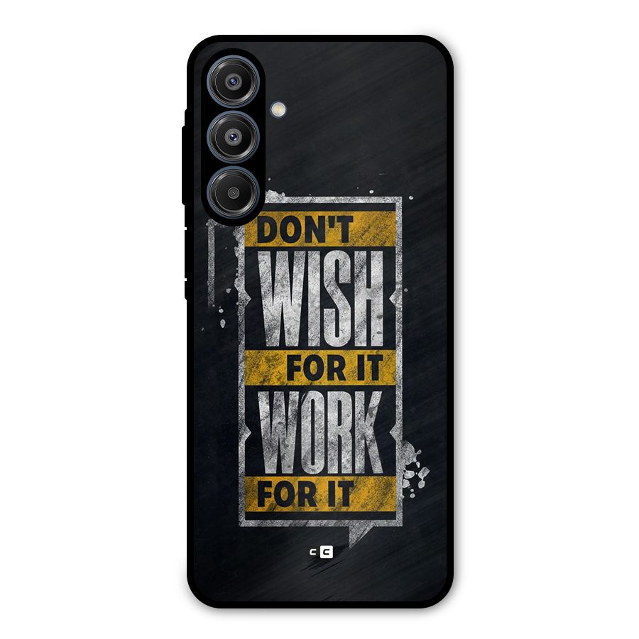 Wish Work Metal Back Case for Galaxy A16 5G