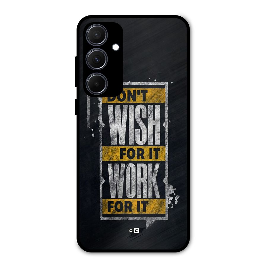Wish Work Metal Back Case for Galaxy A35