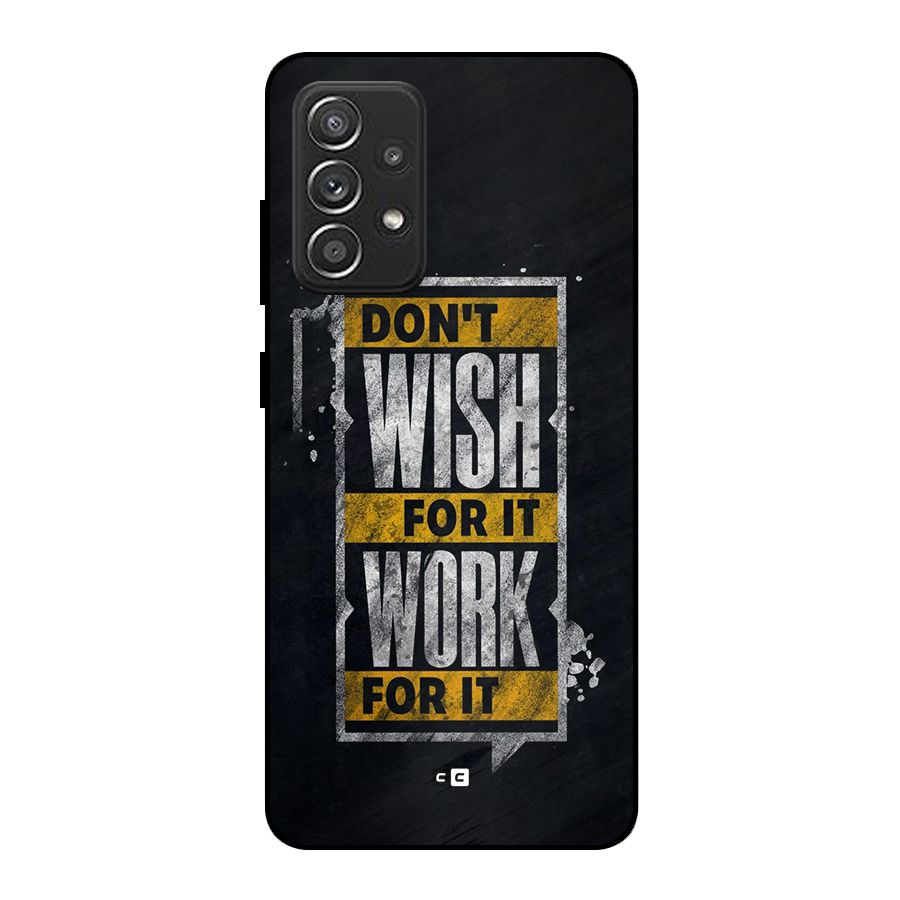 Wish Work Metal Back Case for Galaxy A52s 5G