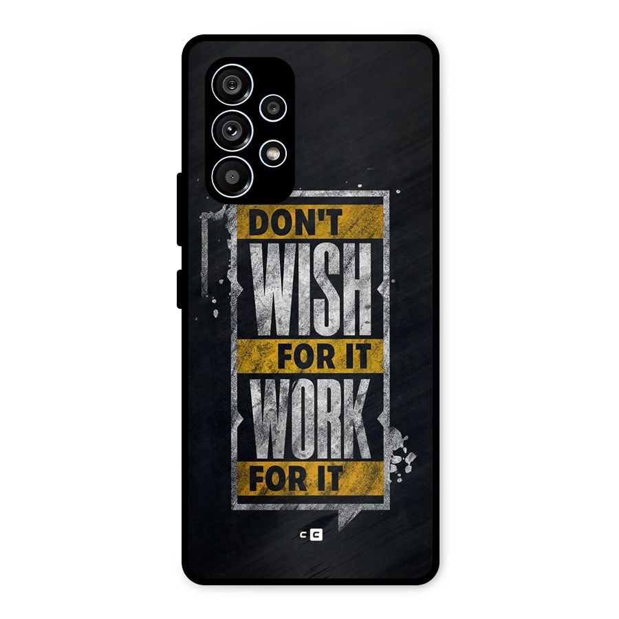 Wish Work Metal Back Case for Galaxy A53 5G