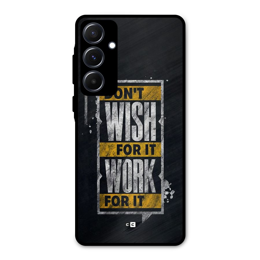 Wish Work Metal Back Case for Galaxy A55