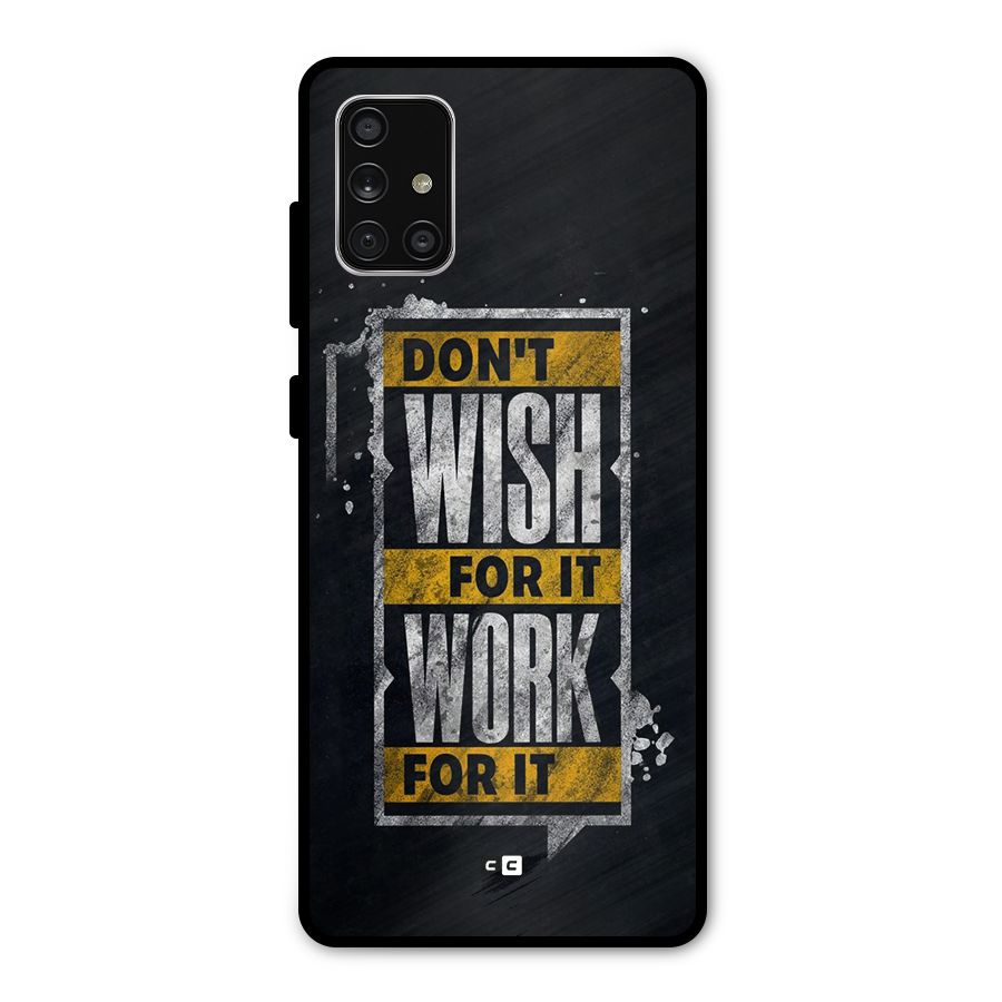 Wish Work Metal Back Case for Galaxy A71