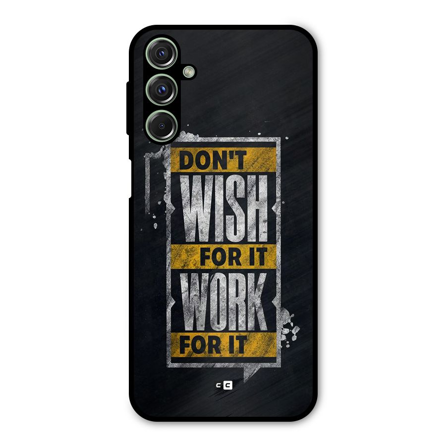 Wish Work Metal Back Case for Galaxy M34
