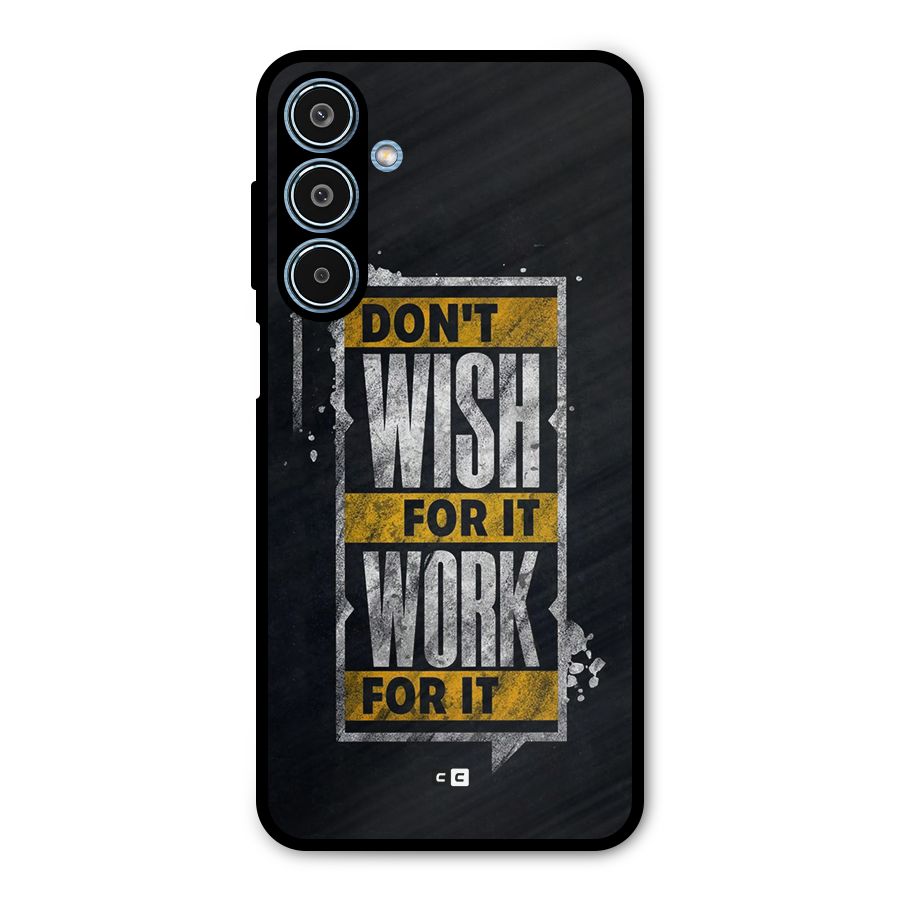 Wish Work Metal Back Case for Galaxy M35
