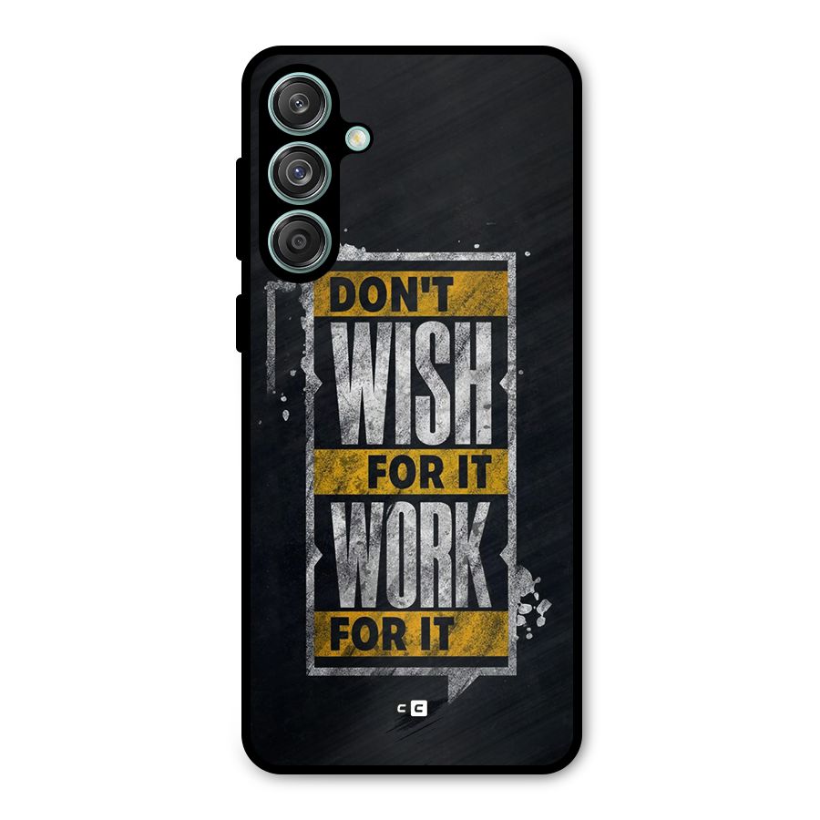 Wish Work Metal Back Case for Galaxy M55 5G