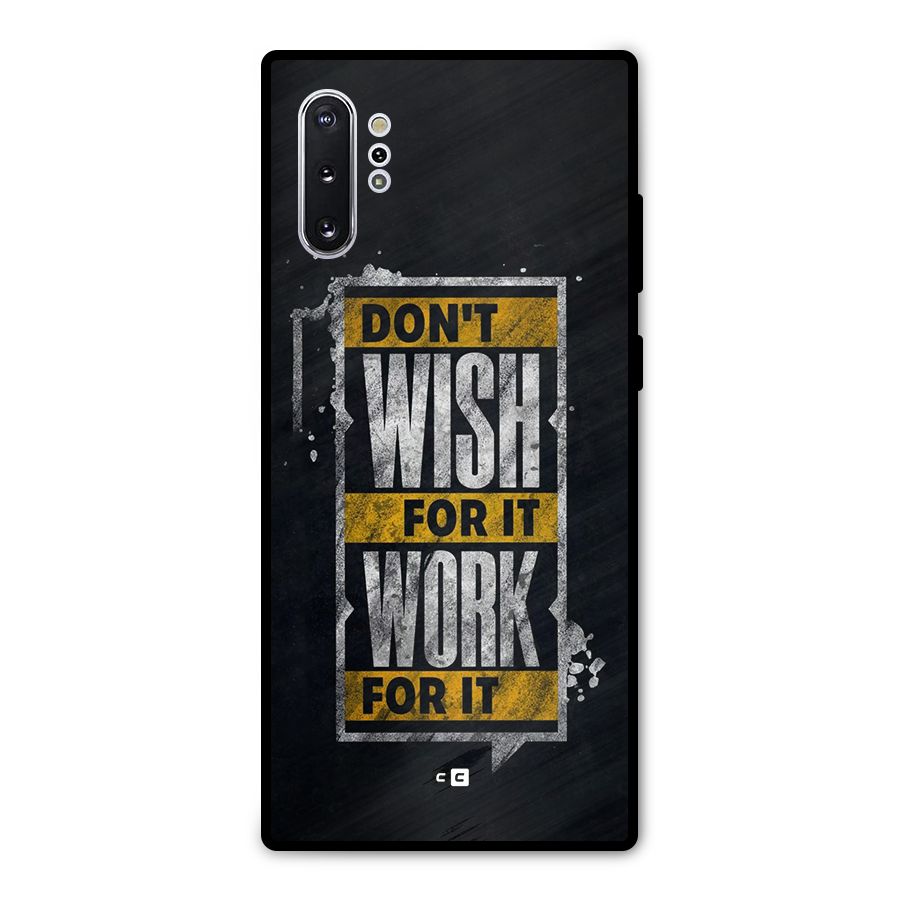 Wish Work Metal Back Case for Galaxy Note 10 Plus