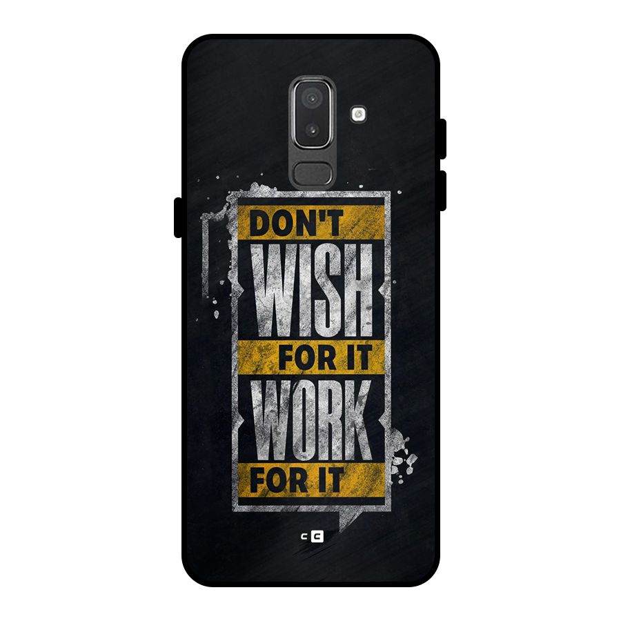 Wish Work Metal Back Case for Galaxy On8 (2018)