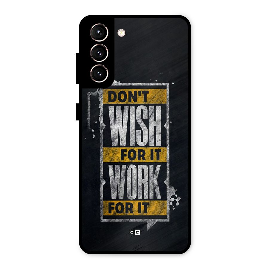 Wish Work Metal Back Case for Galaxy S21 5G