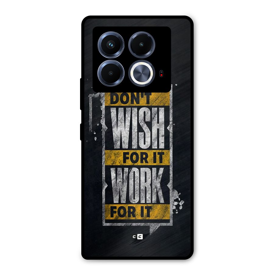 Wish Work Metal Back Case for Infinix Note 40 5G