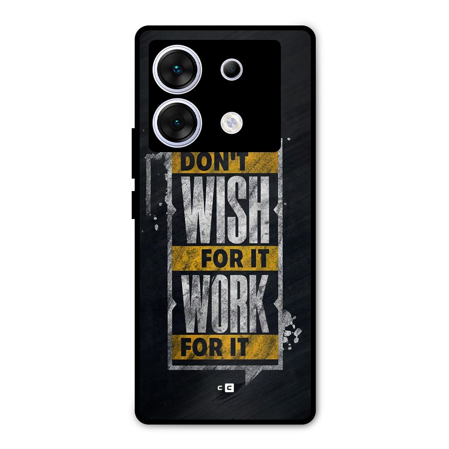 Wish Work Metal Back Case for Infinix Zero 30 5G