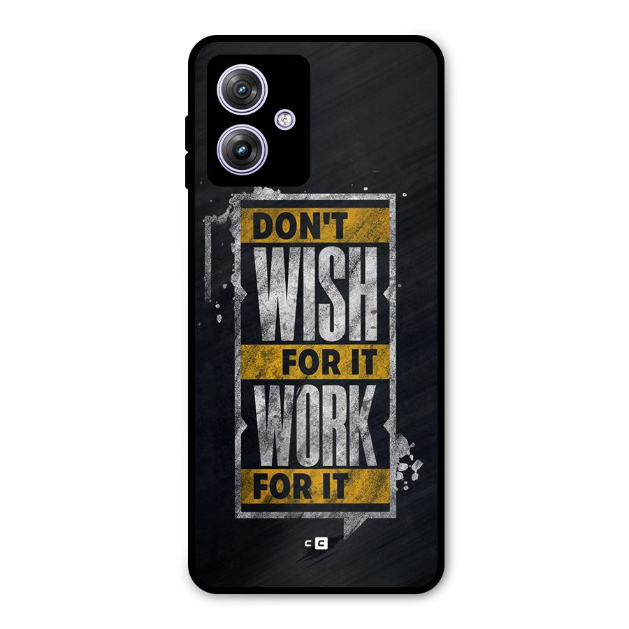 Wish Work Metal Back Case for Moto G64