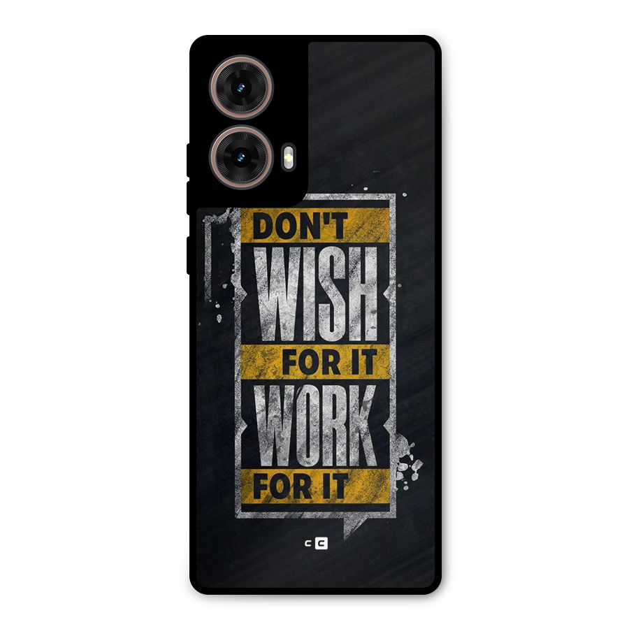Wish Work Metal Back Case for Moto G85